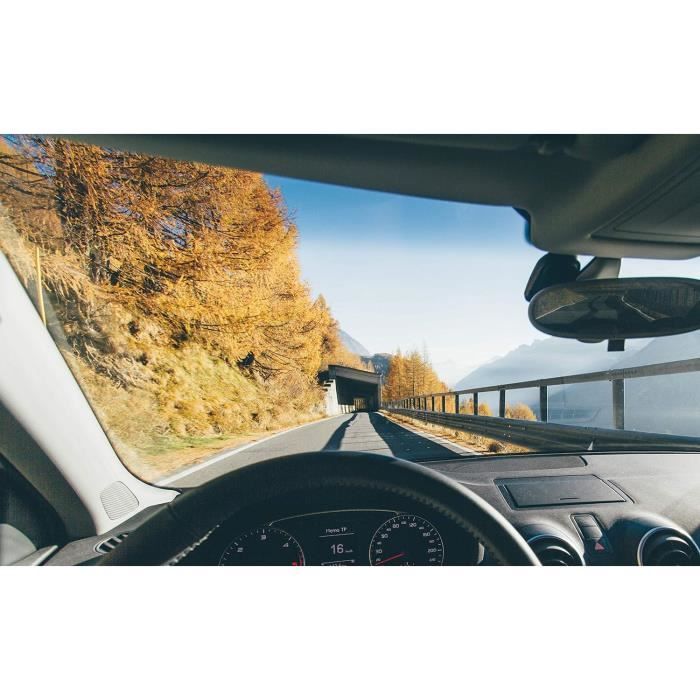 Bande Solaire Pare-Brise Voiture 140x20 Cm - PVC Autocollant - Protection Soleil, Réduction Éblouissement - Universelle - 6