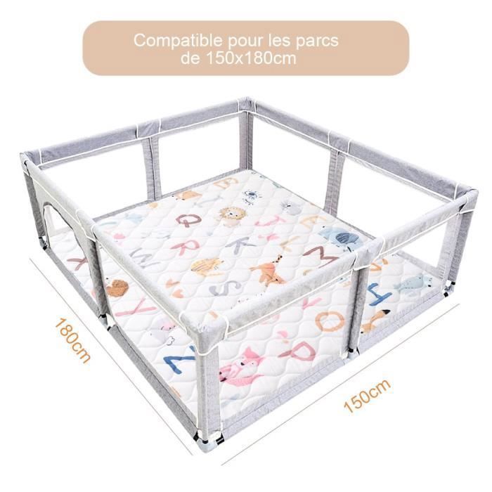 Tapis De Jeu Bébé 50x80cm - Motif Carte Routière Lavable Antidérapant