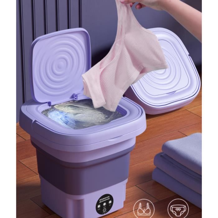 Fdit mini laveuse pliable Machine à laver pliante 9l, Mini Machine à laver  Portable, pour electromenager Prise UE violette - Cdiscount Electroménager