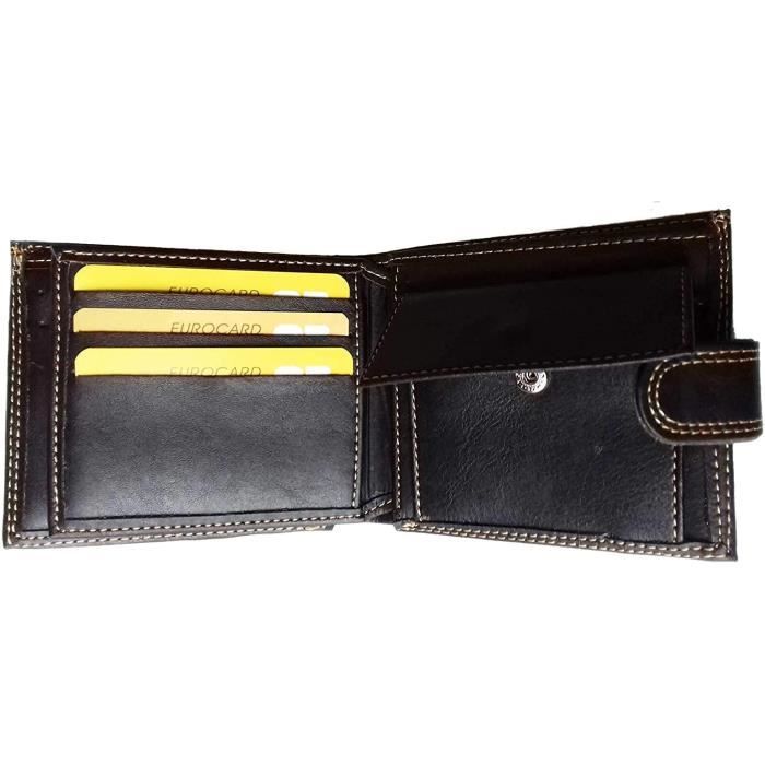 Portefeuille à Rabat Homme "Super Papa" - Cadeau Fête Des Pères - Neuf Avec Étiquettes - Marque Syl'la