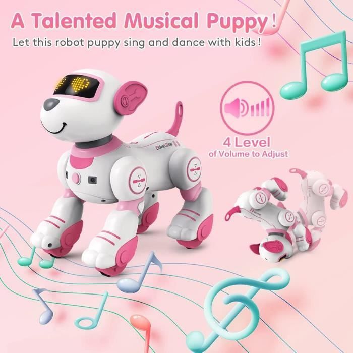 Teeggi Robot Chien Jouet Télécommandé Intelligent Pour Enfants 3-12 Ans - Programmation Et App