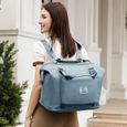 Sac de voyage pliable Big Travel Bag, femme weekend bagage à main sac de voyage grande capacité , sac de sport  (bleu)-3