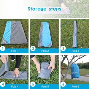 Couverture de plage imperméable sans sable pour extérieur, léger, portable, anti-sable, séchage rapide, grande couverture de pique-nique avec 4 piquet