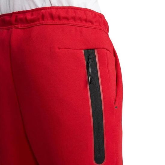 Pantalon de survetement Nike TECH FLEECE Rouge Taille elastique et cordon de serrage Rouge Cdiscount Pret a Porter