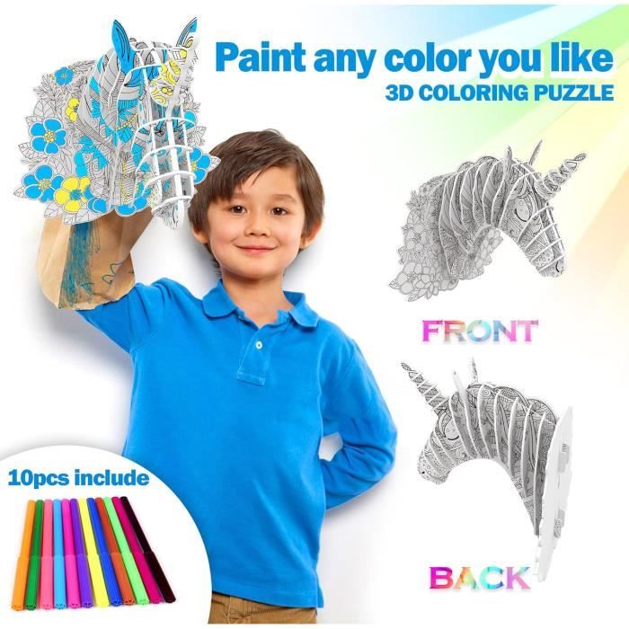 Kit Créatif Bouteille D'Eau Décorative - Loisir DIY Pour Filles 5-10 Ans Avec Autocollants Diamants Et Sirène