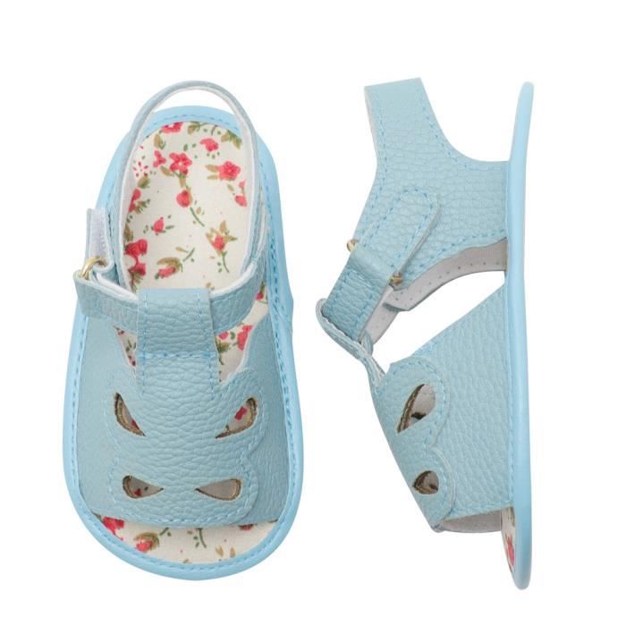 Sandales Bébé été Préwalkers - Chaussures Souples Antidérapantes, Tissu Coton, Pour Garçon Et Fille, Pointure 28
