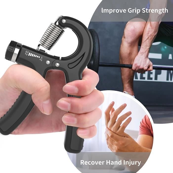PROIRON Hand Grip Musculation Résistance Réglable pour l'exercice de la  Force du Poignet, de l'avant - Bras et des Mains, des [615] - Cdiscount  Sport