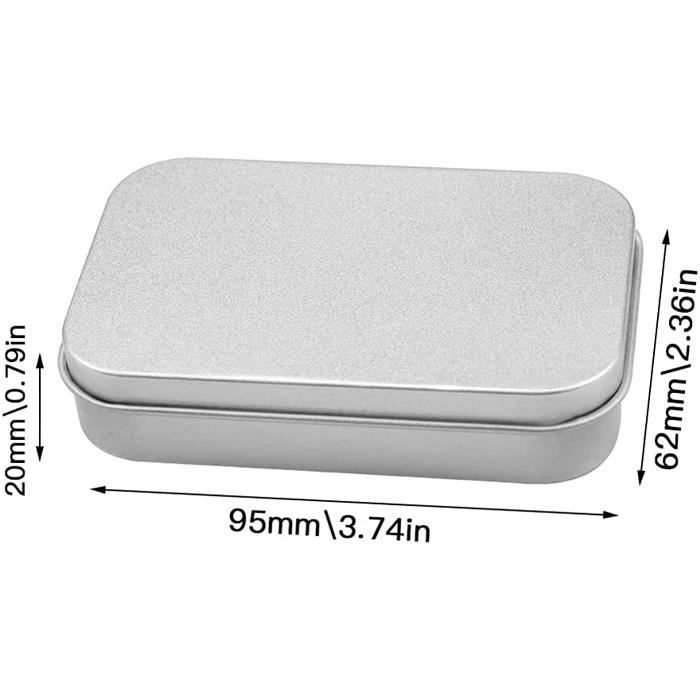 Boîte Rectangulaire Dorée 13x8x6 Cm - En Fer Blanc, Couvercle à Pression - Pour Thé, Bonbons, Petits Objets