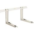Support mural réglable en acier inoxydable pour PAC – 160 kg/Bras, 550x400x790 mm