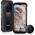 DOOGEE S110 Téléphone Portable Incassable G99 6.58" FHD 120Hz 22Go+256Go 10800mAh 50MP étanche Face ID Dual SIM - Noir-0