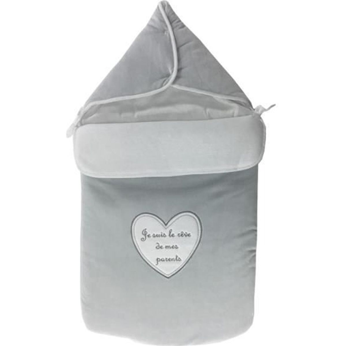 Nid D Ange Pour Bebe 0 A 6 Mois Gris Je Suis Le Reve De Mes Parents Cdiscount Puericulture Eveil Bebe