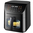 UXFVLZA Air Fryer 8L avec 6 Fonctions - 2800W Friteuse Sans Huile 0% BPA avec Fenêtre Visible Écran Tactile LCD
