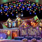 BLEOSAN Guirlande LED Noël Lumineuse Rideau 20m 640 Leds Noël Rideau Lumineux Decoration Fenêtre, Noël Mariage Anniversaire Maison Patio