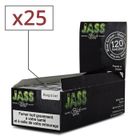 HARD-N-DISCOUNT Boite de 25 carnets de 120 feuilles Jass Black regular - feuilles à rouler