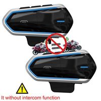 Couleur 2XBlue Pas d'interphone  Écouteurs Bluetooth V4.1 Pour Casque de Moto, Casque d'Écoute Étanche, AVEC