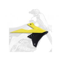 Ouïes de radiateur POLISPORT couleur origine (2018) jaune/noir Suzuki RM-Z450