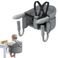 Siège bébé Rehausseur pliable Chaise haute pour bébé avec sac de rangement SUUSOLNY