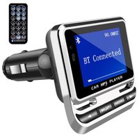transmetteur Bluetooth FM voiture allume cigare télécommande fonction mains libres réception d'appel écran lecteur MP3 audio vidéo
