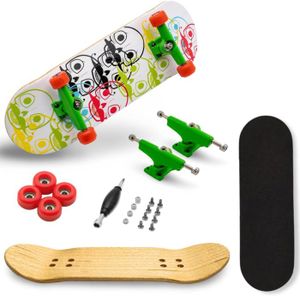 SKATEBOARD - LONGBOARD Jeu de skateboard en bois avec logoheads/vert/roug
