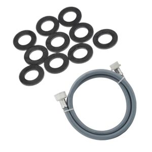Joint De Tuyau D'Alimentation Machine à Laver VIOKS - 3/4", Noir, Avec Tamis - Universel Pour Lave-Linge (Bauknecht, Bosch, Siemens, Etc.) - 11
