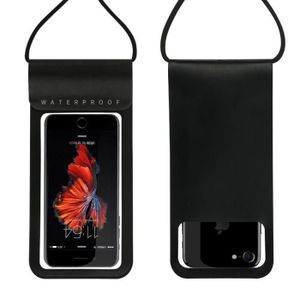 HOUSSE - ÉTUI Noir-Sac étanche pour téléphone portable à écran t