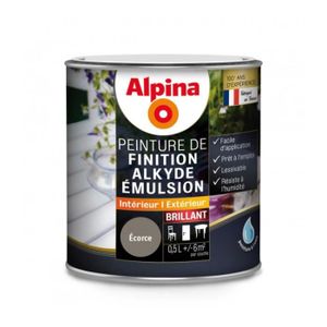 PEINTURE - VERNIS ALPINA - Peinture Alpina Alkyde émulsion 0.5L Bril