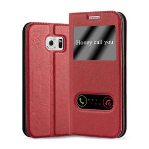 Coque Gel Souple Pour Samsung Galaxy S6 EDGE - Motif Robe Rouge, Neuf