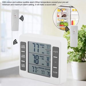 Thermometre De Refrigerateur Sans Fil Lcd Numerique Congelateur