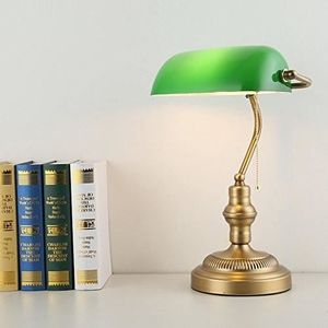 LAMPE A POSER Lampe de banquier ancienne - Couleur :Vert