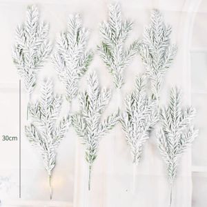 FLEUR ARTIFICIELLE Branche 8pcs - 1.9M décor de noël rotin fleur artificielle ornement'arbre guirlande extérieure couronne pende