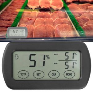 THERMO - HYGROMÈTRE Fdit détecteur de thermomètre LCD tactile hygrothe