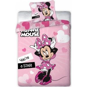 HOUSSE DE COUETTE ET TAIES Minnie Disney - Parure de couette 140x200 + taie d