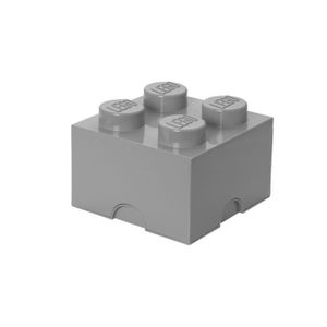 ASSEMBLAGE CONSTRUCTION Brique de rangement LEGO - 40041740 - Empilable - Gris pierre 194