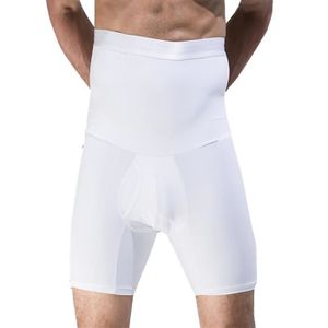 BODY Sous-vêtements Body Shaper de fermeture serrée de soutien de compression de taille étroite d'hommes de Chaussons de taille haute
