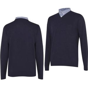 Pull faux col chemise homme new arrivals
