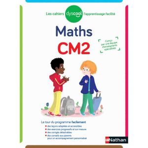 MANUEL PRIMAIRE Nathan - Dyscool - Cahier de Maths CM2 - Adapte au