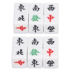 JEU DE PALET Qqmora Dés de Mahjong Jeu de dés à 6 faces en plas