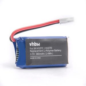 Vhbw Batterie compatible avec MikanixX Spirit X006 drone (390mAh, 3,7V,  Li-polymère)