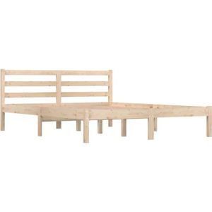 STRUCTURE DE LIT Cadre de lit en bois de pin massif 140x190 cm - YOSOO - Contemporain - Design