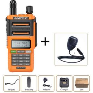 TALKIE-WALKIE ZS10694-Baofeng talkie walkie UV 9R PRO étanche IP