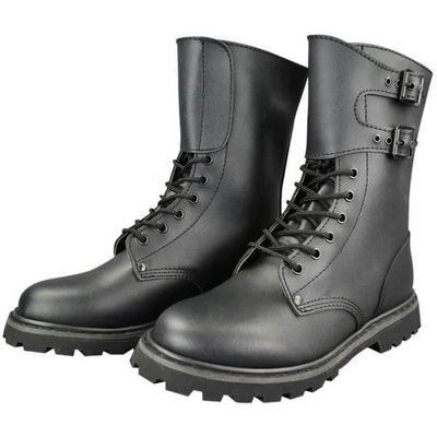 Rangers de l armee francaise en cuir noir MILTEC Ref 12808000 Semelle en caoutchouc et EVA Noir Cdiscount Chaussures
