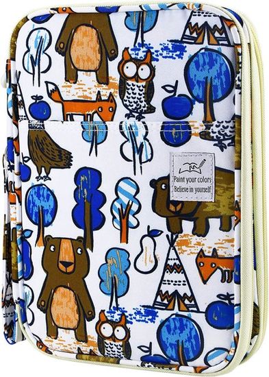 Trousse À Crayons En Cuir De Grande Capacité - Jolie Trousse À Crayons