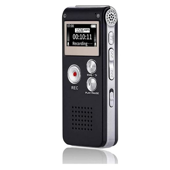 Enregistreur Vocal Numérique Stylo - 64 Go, Enregistrement à Une Touche, Réduction De Bruit, Compatible Téléphone Via OTG, Idéal Réunions, Cours