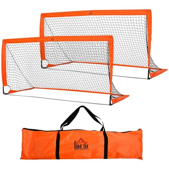 TecTake Lot De 2 Buts De Football Pop-Up Mini Cages Pliables - Résistantes Aux Intempéries Avec Sac De Transport, Idéal Enfants & Entraînement TecTake Lot De 2 Buts De Football Pop-Up Mini Cages Pliables - Résistantes Aux Intempéries Avec Sac De Transport, Idéal Enfants & Entraînement