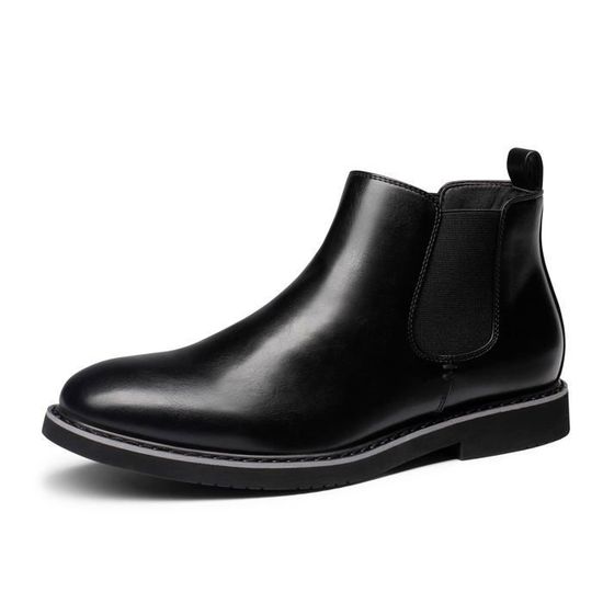 Bruno Marc Bottines Chelsea Homme - Bottes Classiques Confortables Ankle Boots Cuir Synthétique