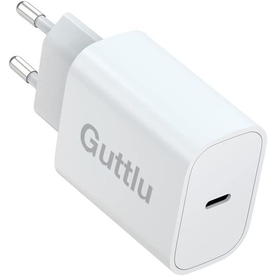 Chargeur iPhone 13-12 , Embout Prise-Adaptateur Secteur Double Port 20W  avec USB C, Chargeur Rapide avec PD et QC3.0[284]