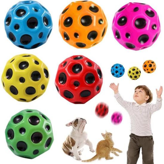LightBeacon Jump Ball – Lot De 6 Balles Spatiales Rebondissantes En Mousse PU, Multicolores, Idéales Pour La Plage, La Piscine Et Le Jardin