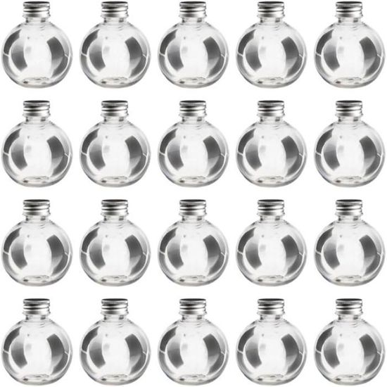 Lot De 100 Mini Boules Plastique Transparentes à Remplir 28mm - Ornements Mariage & Décoration