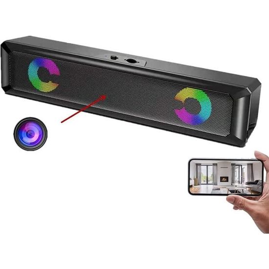 Mini Caméra Espion Cachée Sans Fil HD 1080p Avec Chargeur Et Détection