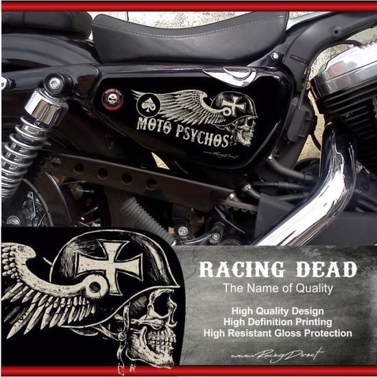 Stickers Harley Davidson Sportster PSYCHOS pour Forty-eight Seventy-Two Iron 883 Superlow 1200 Custom